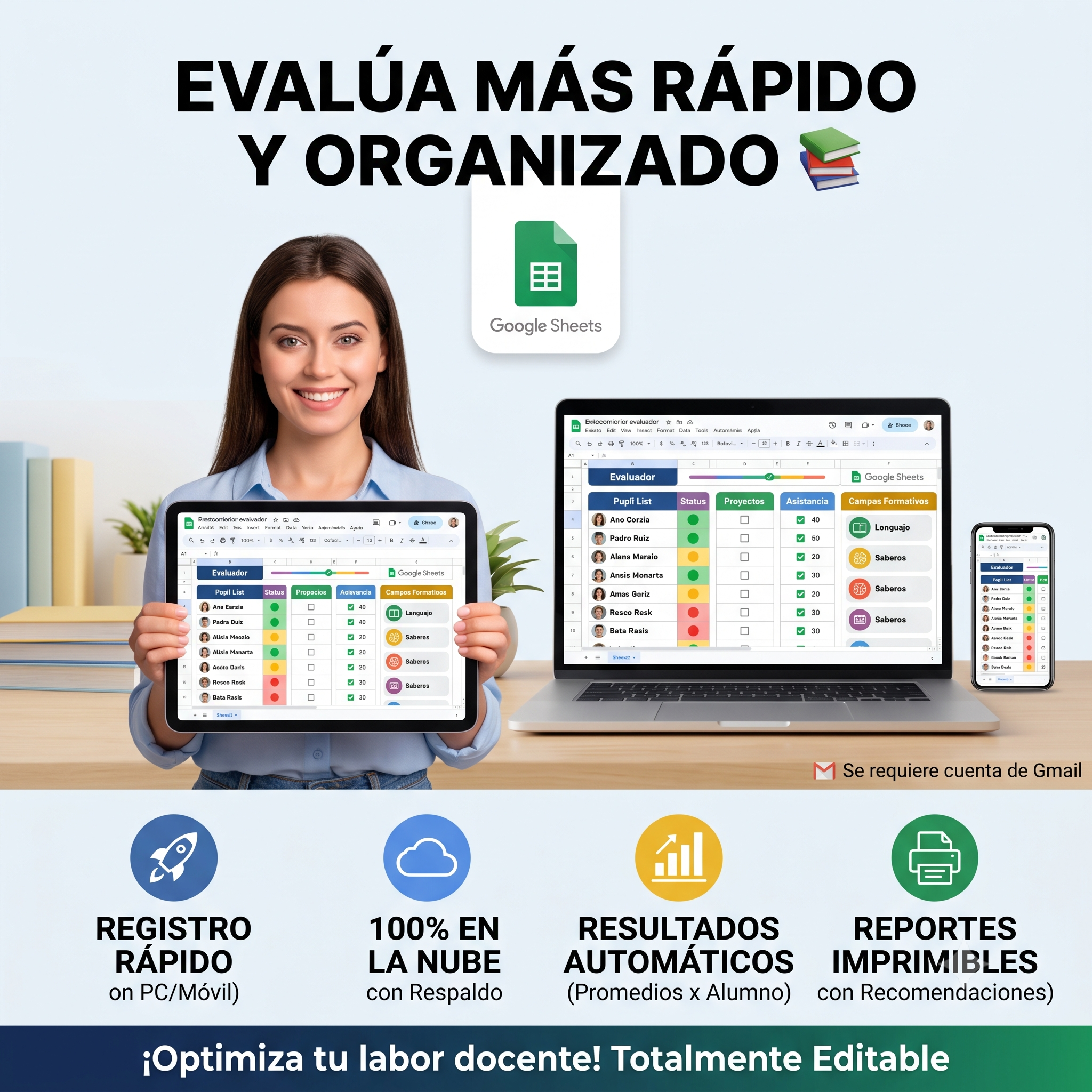 Reporte individual del alumno generado automáticamente